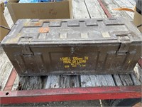 Old Ammunition Box & Hay Tarp