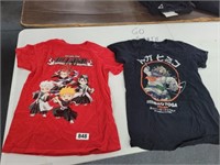 2 ANIME SHIRTS SIZE S