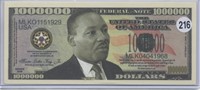 Martin Luther King Jr One Million Dollar Novelty N