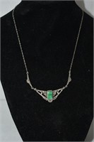 Vintage .925 Silver & Gemstone Necklace