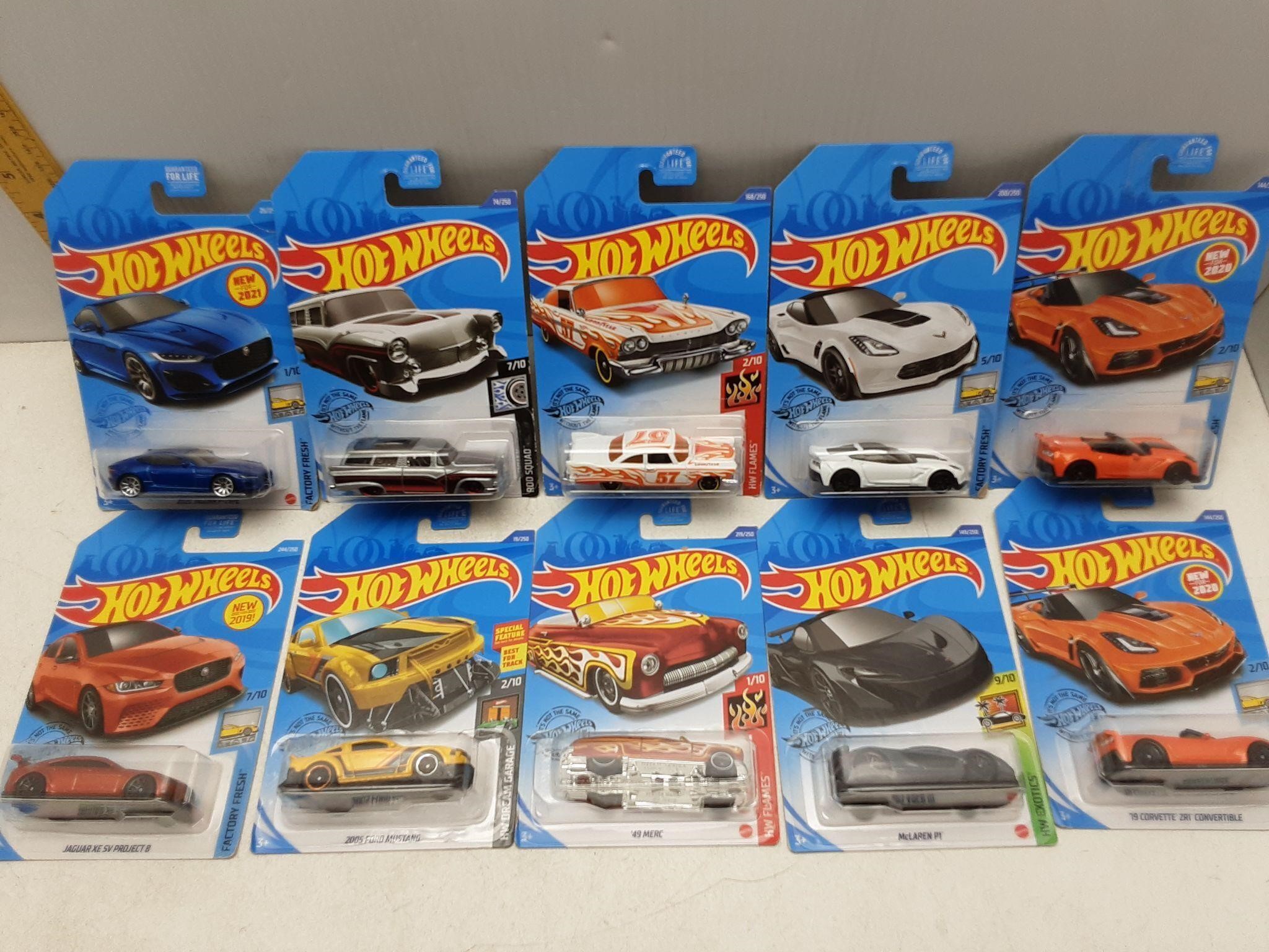 10 MISC. SEALED HOT WHEELS