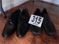 2 PAIRS OF MENS SHOES - SIZE 43? (EUROPEAN)
