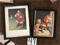 Two Framed Coca-Cola Advertising Prints