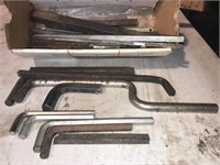 Larger size hex wrenches and assorted metal