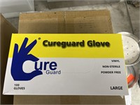 (20) Boxes of Cureguard Vinyl Gloves