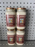 (4) Classico Alfredo Sauce Jars