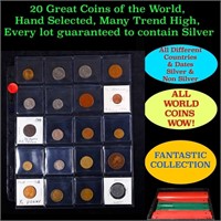 20 Great Coins of the World, hand selected, many t