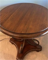 Wood & Wrought Iron End Table
