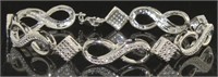 Brilliant Diamond Accent Infinity Bracelet