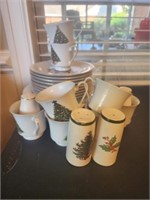 25 pieces of sea gull Christmas fine china