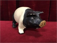 Cast Iron Pig Coin Bank