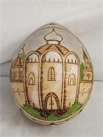 Hand Painted Pyrography Egg Decor