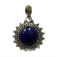 Afghani Copper Lapis Lazuli Cabochon Pendant