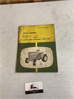 John Deere 110 series lawn tractor operators
