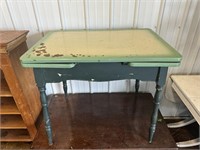 Enamelwae Top Farm Table ( NO SHIPPING)