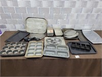 Muffin tins, cookie sheets, loaf pans, etc