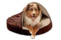 Furhaven Round Snuggery Burrow Pet Bed $69