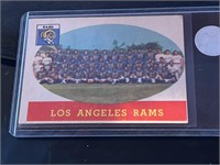 1958 Topps Football Los Angeles Rams Team CARD