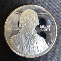 1987 Silver US Constitution Bicen. James Madison