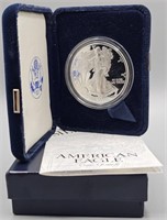 2000 P U.S. Silver Proof Eagle - Box & COA