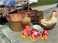 Poultry Decorations, Basket & More