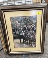Framed Union Army Picture