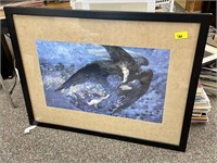 Large Framed Angel Picture