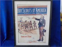 Boy Scouts of American framed pc.