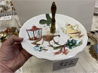 VINTAGE SERVING TRAY W/ HANDLE