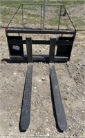 (AG) AGT 4’ Skid Steer Fork Quick Attach 45.5”