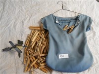 Clothespin Bag, Clothespins, Duck Whirlygig
