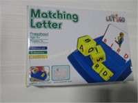 Matching letter teaching game