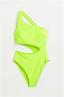 Cut-out One Shoulder One Piece Swimsuit Size