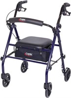 Carex Steel Rollator Walker with Sea