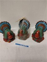 3 Turkey Candles