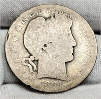 1894-S Barber Half Dollar AG