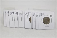 1930-37S(11) Buffalo Nickels
