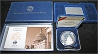 U.S. Capitol Silver Dollar Proof w/ Papers & Box