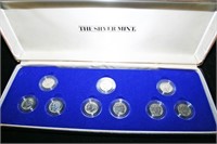 (9) .90$ Face Silver Mint Silver Dime Set - 1