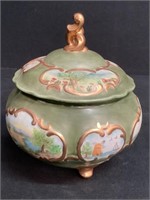 Vintage Hutschenreuther Hand Painted Biscuit Jar