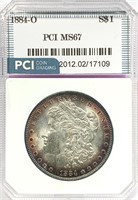 1884-O Morgan Silver Dollar MS-67