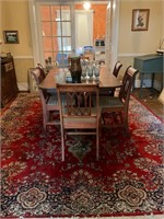 Duncan Phyfe Table and 6 Chairs