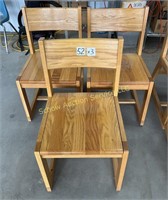 (2) oak rock back base chairs, selling 3X the $.