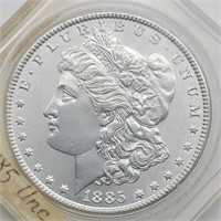 1885 MORGAN SILVER DOLLAR BU