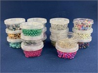 Assorted Beads and crafting supplies
