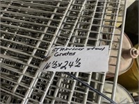 CRATE FULL OF STAINLESS GRID /GRATES 16 1/2IN X 24