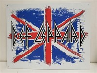 12.5×16" Def Leppard Metal Sign