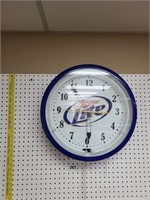 Miller Lite Neon Clock 19" x 19"