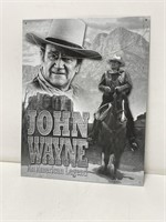 John Wayne Metal Sign 12.5x16