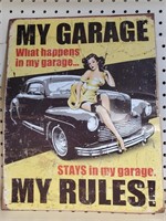 My Garage Metal Sign